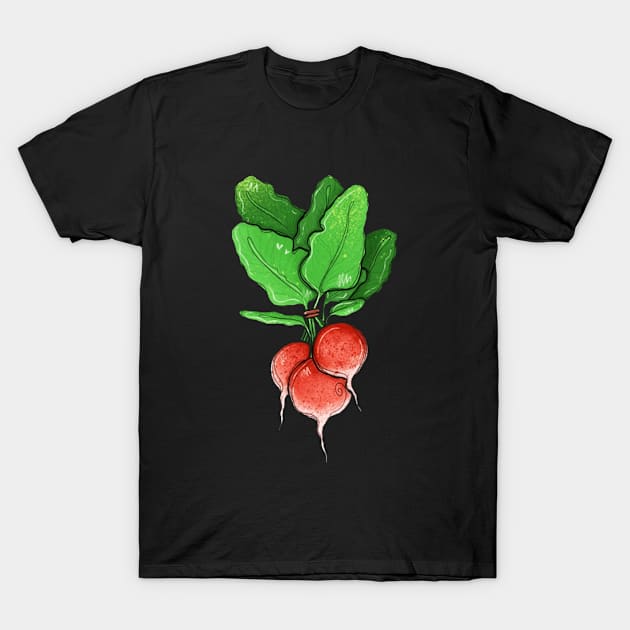 Radish: The Veggie That's Good for Your Heart T-Shirt by Casino Royal 